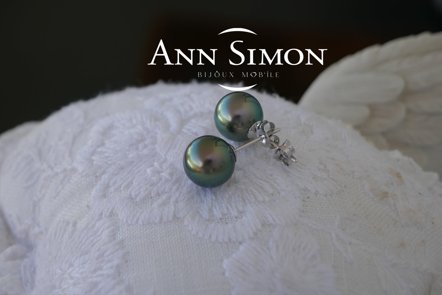 Boucles d'Oreilles Or Blanc