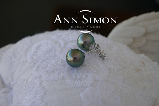 Boucles d'Oreilles Or Blanc